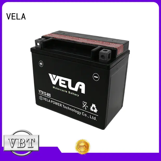 VELA reliable dry cell motorcycle battery great for motorcyles 1