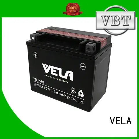 VELA reliable 12v 10ah motorcycle battery widely applied for motorcycle industry 1