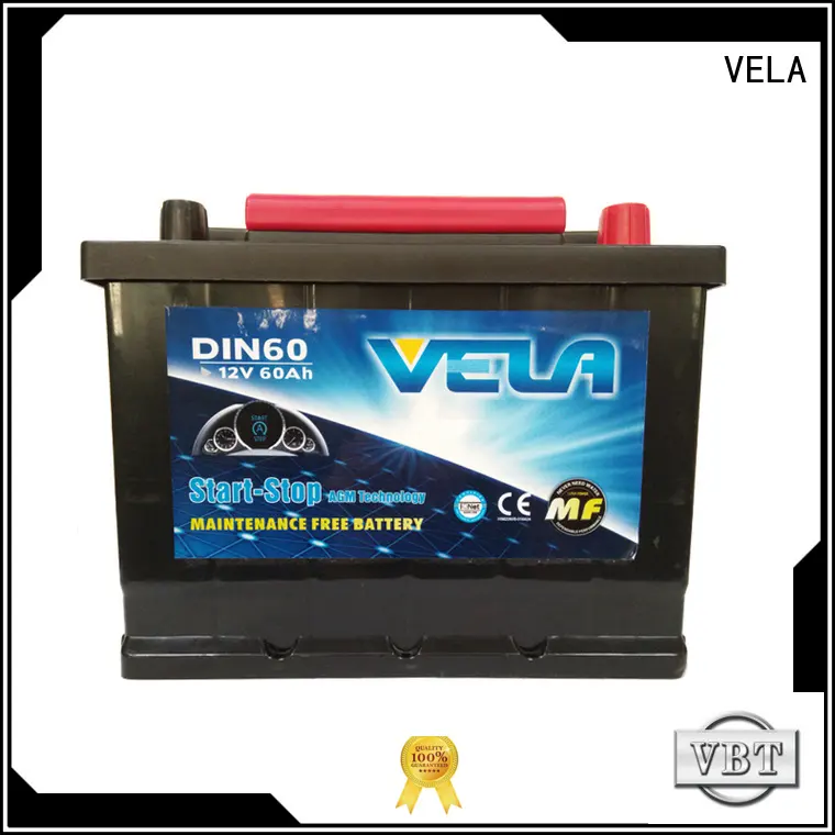 VELA good quality agm battery widely applied for car industry 1