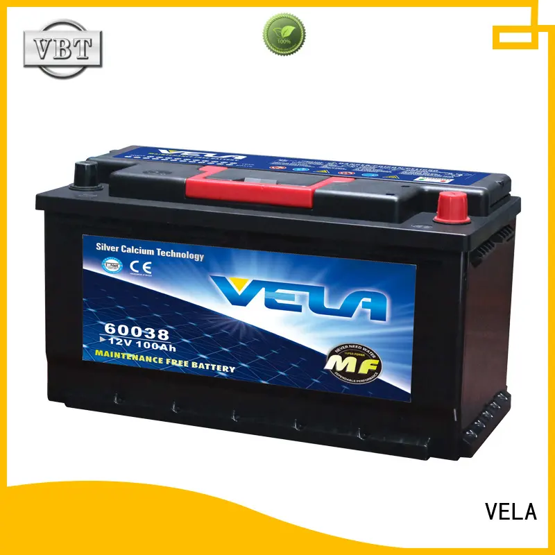 VELA high grade car battery quote widely employed for automobile 1