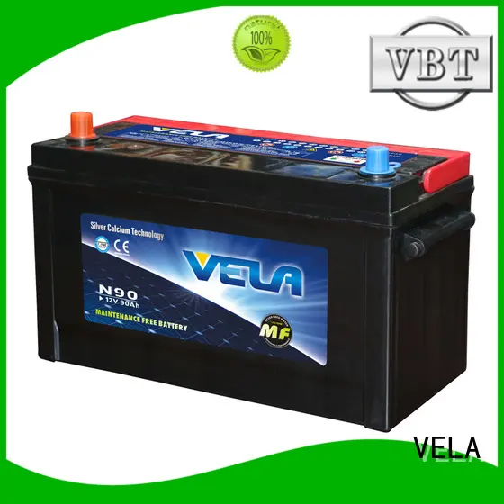 VELA maintenance free car battery widely employed for car industry 1