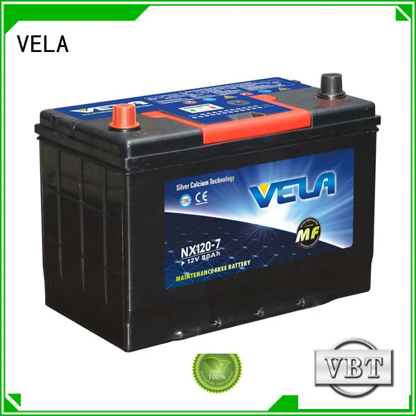 VELA durable mf car battery widely employed for car 1