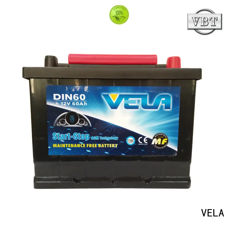 VELA advanced technology agm start stop battery widely used for car industry 1