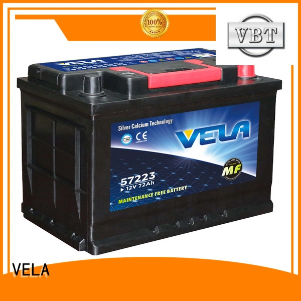 VELA best maintenance free car battery widely employed for vehicle 1