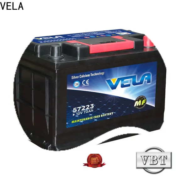 VELA reliable rechargeable car battery widely employed for car industry 1