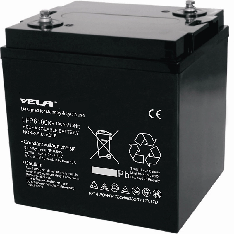 LFP6100 6V VRLA Battery 100AH Solar Lead Acid AGM Technology  VRLA Battery Backup for Electronic Instruments 1