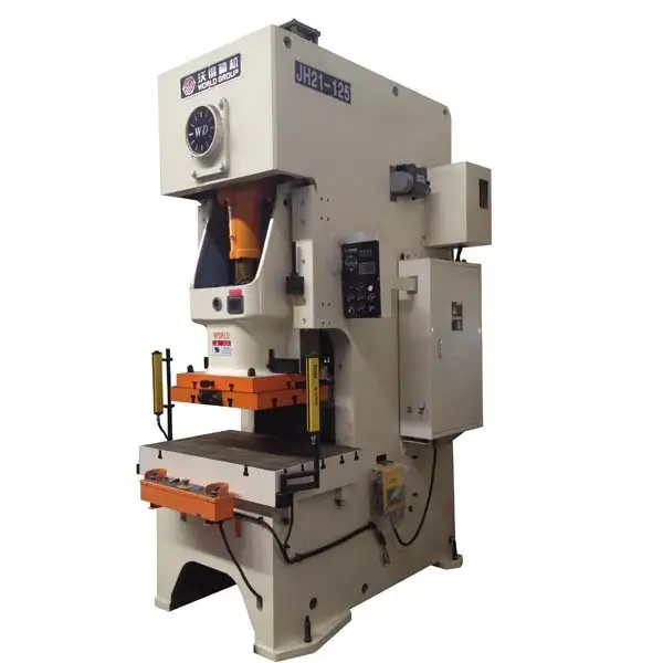Máquina estampadora de prensa eléctrica mecánica con marco JH21-125 Ton C 1