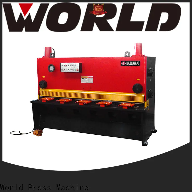 WORLD New hydraulic plate shearing machine company from top factory 1