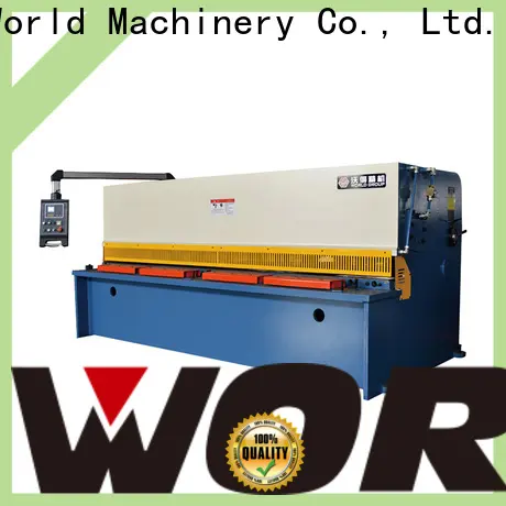 WORLD plate cutting shearing machine factory 1