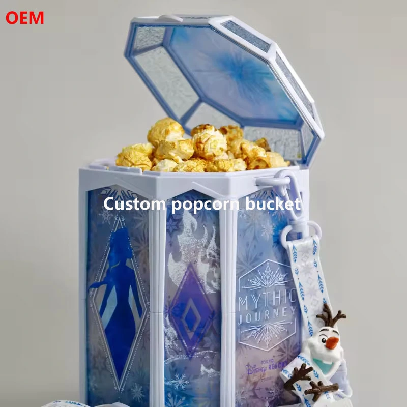 사용자 정의 3D 플라스틱 만화 팝콘 버킷 OEM 플라스틱 공급 업체 1