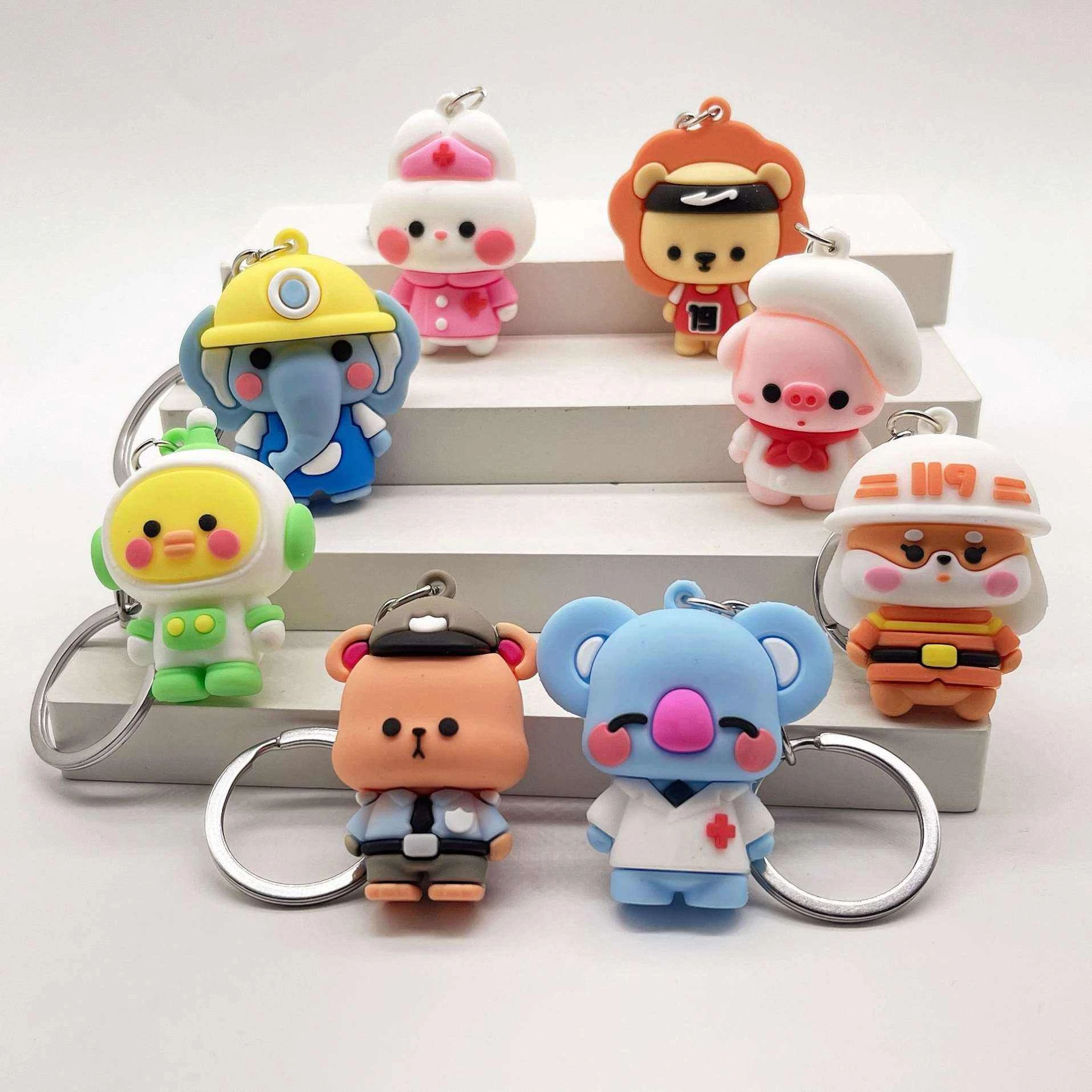 Porte-clés promotionnel personnalisé 2D/3D en caoutchouc souple et PVC, cadeau idéal 1