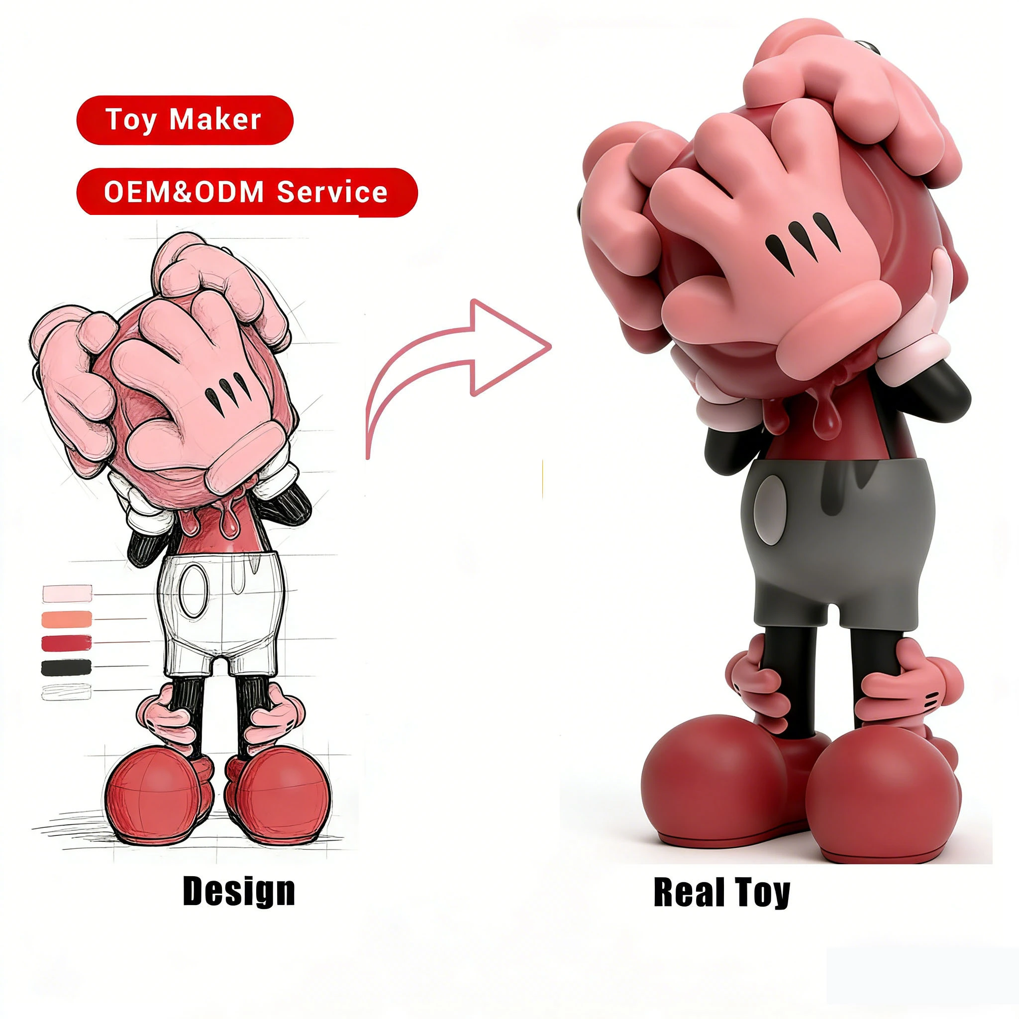 Eco-Friendly PVC Designer Art Toy Manufacturer-Customized Vinyl Figures with 3D Prototyping 1