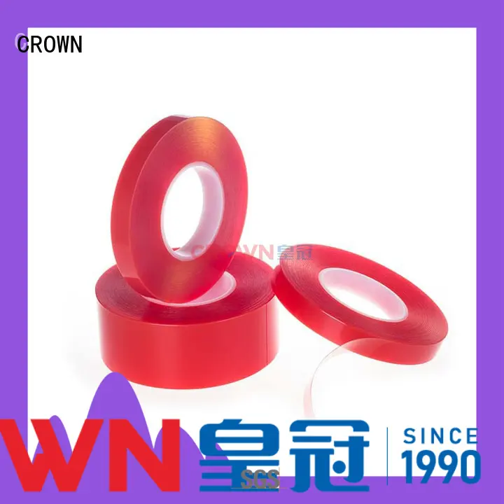 CROWN moisture resistance PET Tape supplier for bonding of labels 1