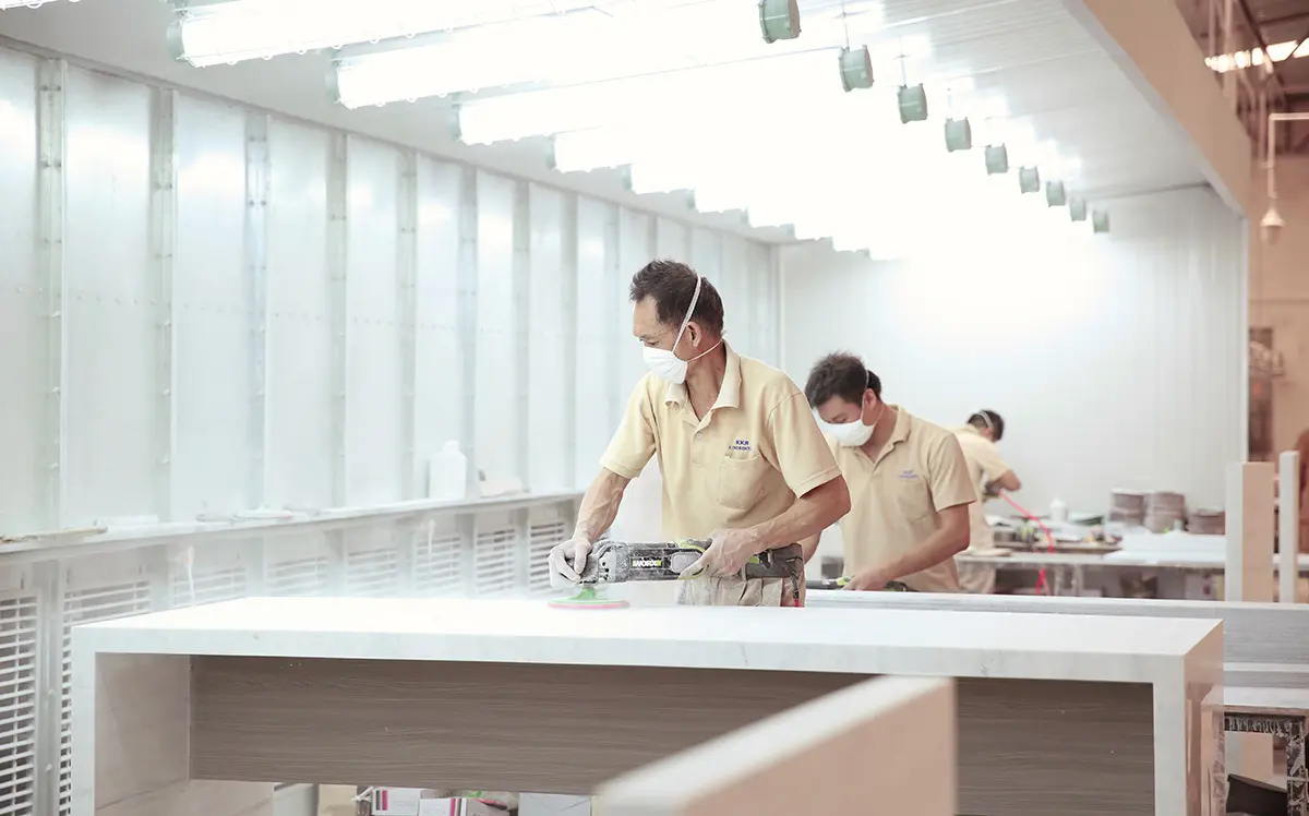 KingKonree practical acrylic solid surface worktops design for restaurant 7