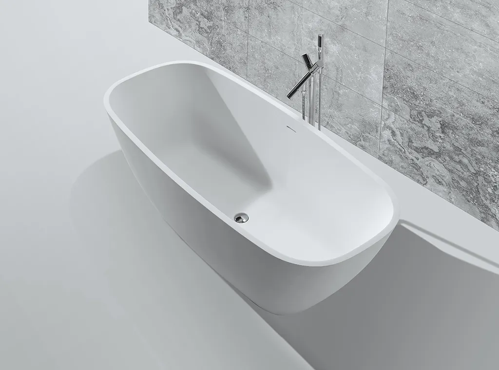 KingKonree hot-sale man made stone bathtub matt 2