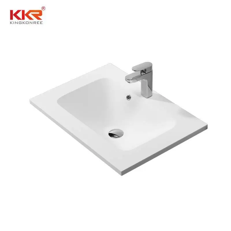 Bacia de armário luxuosa de superfície sólida para louças sanitárias KKR-1523 1