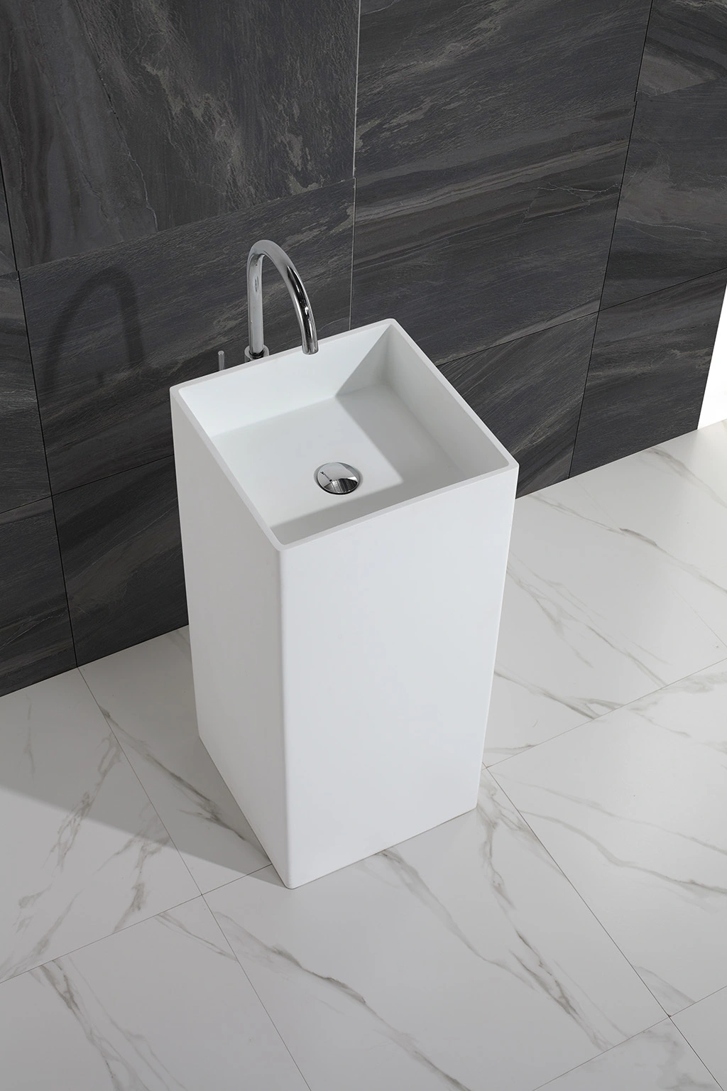 KingKonree solid freestanding basin sinkfree standing wash hand basins gel for bathroom 2