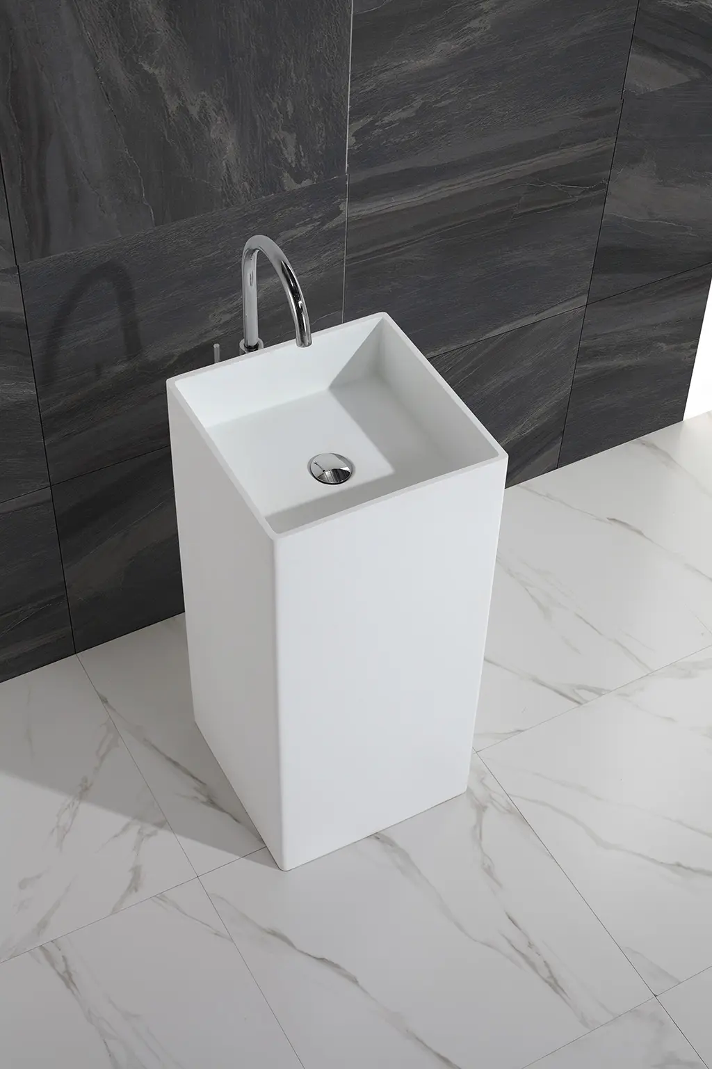 KingKonree solid freestanding basin sinkfree standing wash hand basins gel for bathroom 2