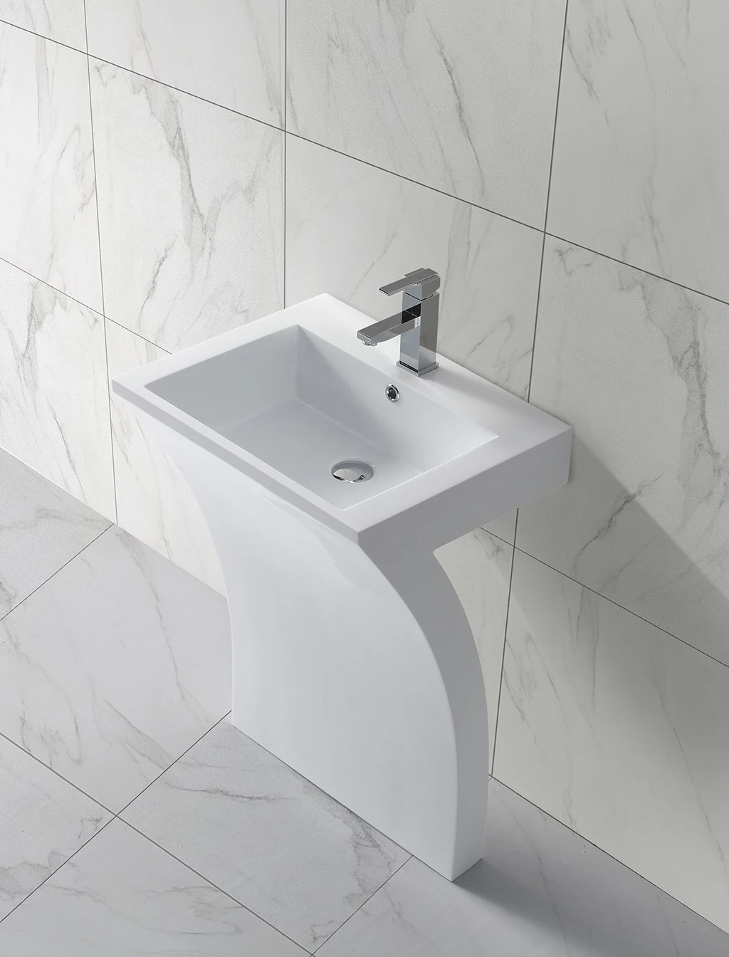 acrylic bathroom sink stand design for motel 2