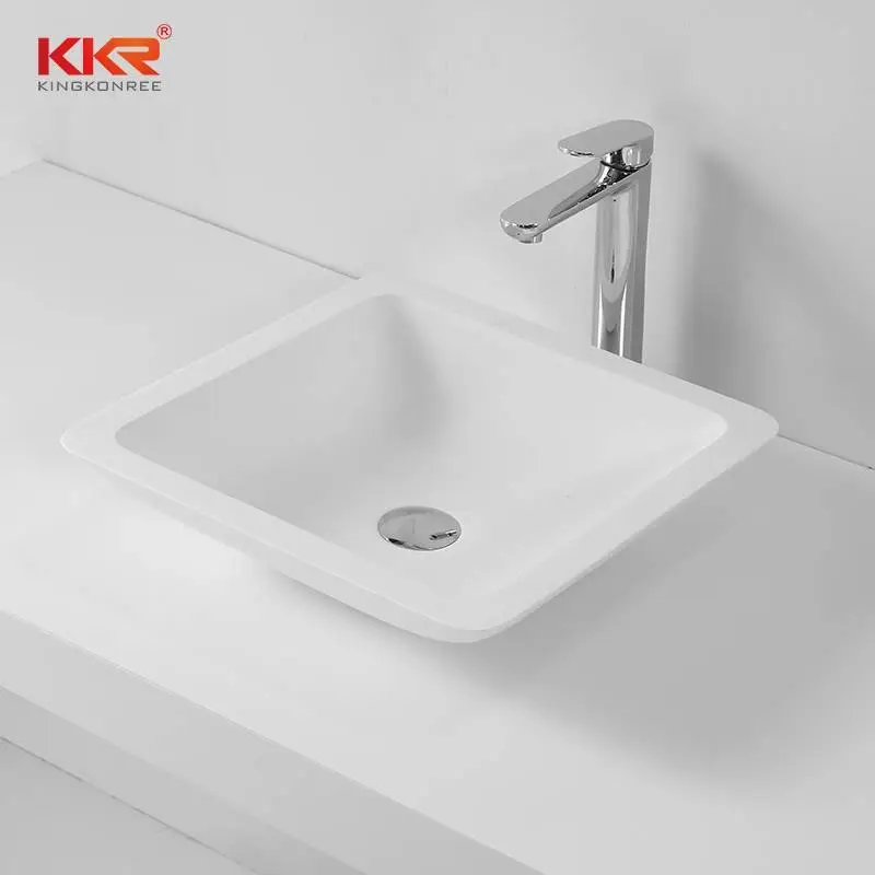 Lavabo in superficie solida per bagno di buona qualità di vendita caldo KKR-1320 1
