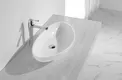 KingKonree pure bathroom vanity above counter basin marble for restaurant 2