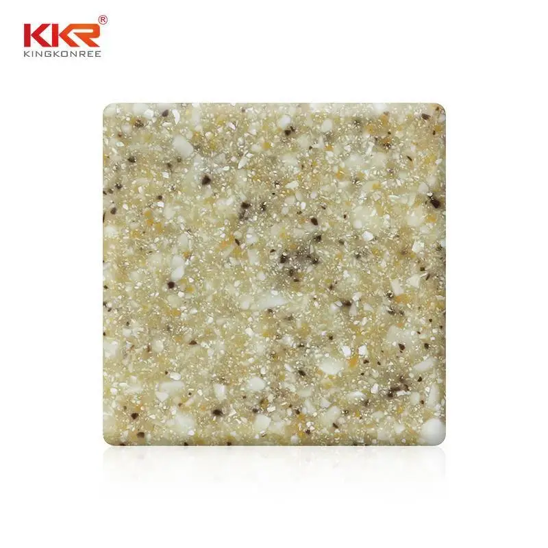Hot Sales Sand Color Modified Acrylic Solid Surface Sheet KKR-M1610 1