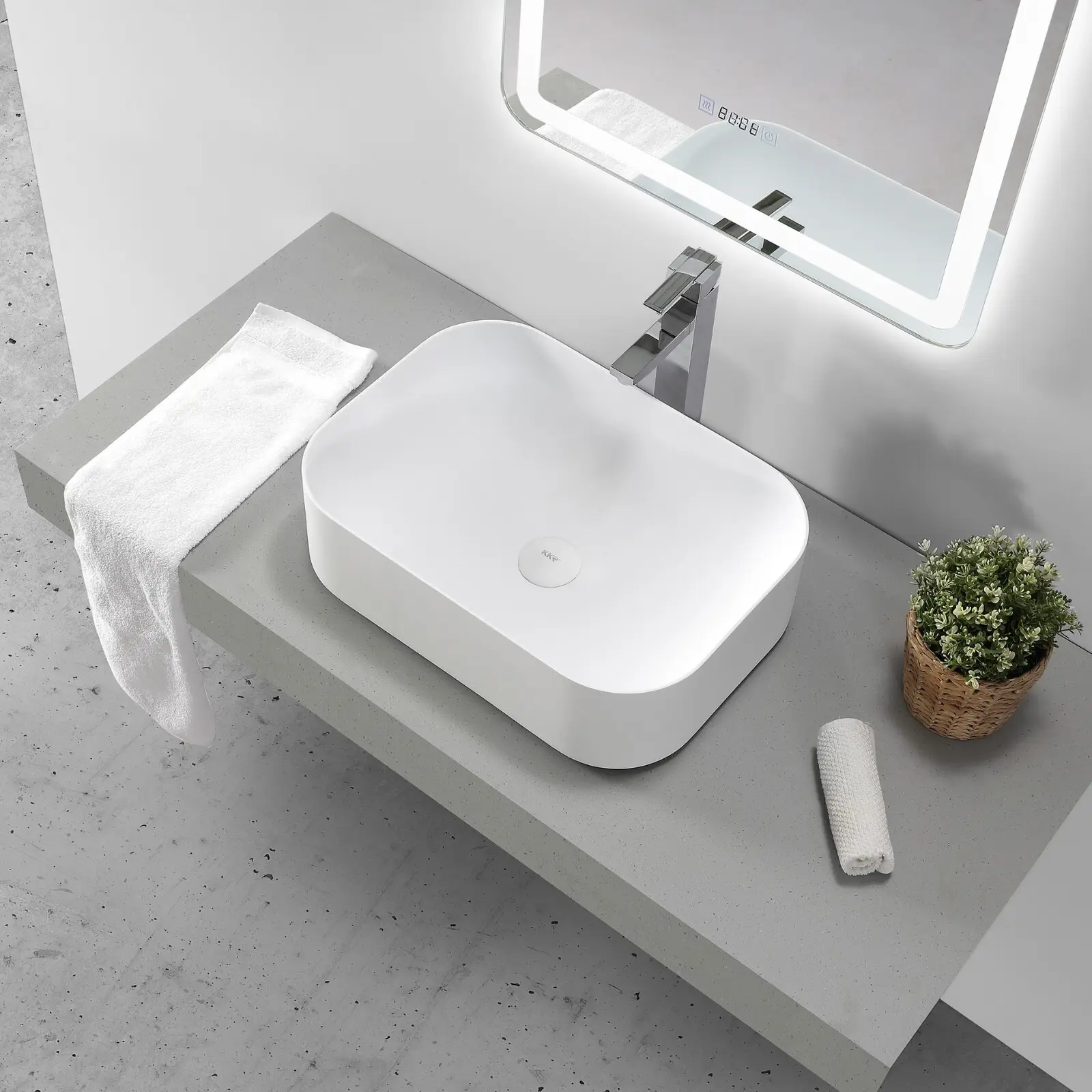 KingKonree standard above counter vessel sink design for home 2