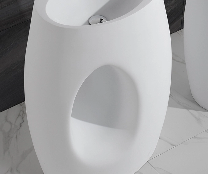 KingKonree artificial free standing wash basin customized for hotel 3