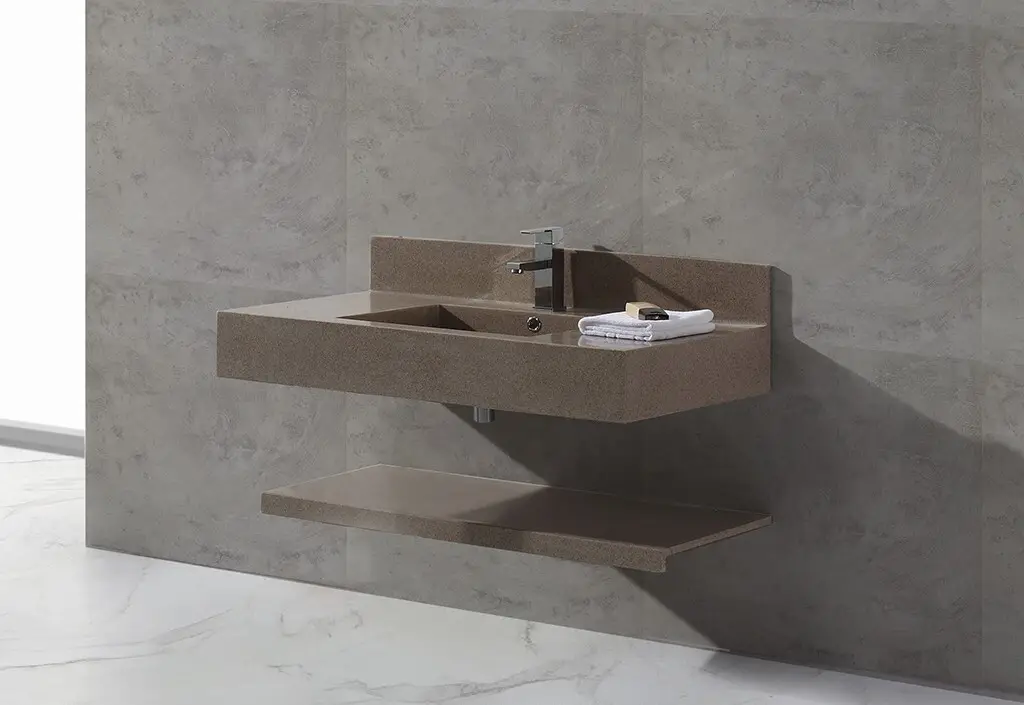 concrete small wall hung basin sink for bathroom 2