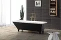 marble stone resin freestanding bath standard KingKonree 2