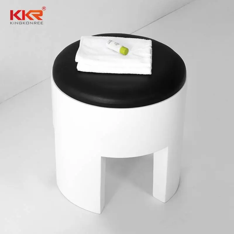 Sgabello in superficie solida per bagno dal design unico KKR realizzato con stampo KKR-Sgabello-C 1