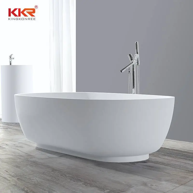 1810MM Length Acrylic Stone Solid Surface Freestaning Bathtub KKR-B036 1