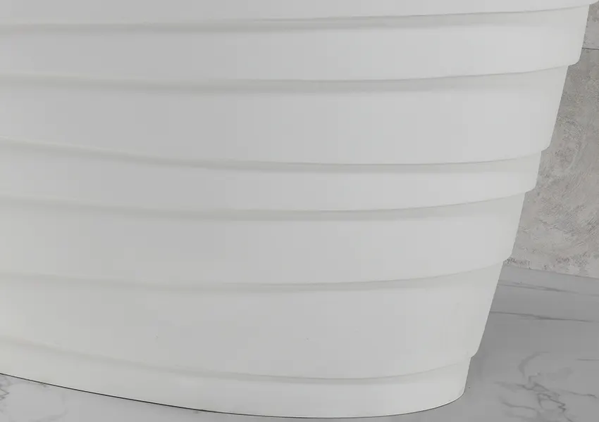 marble artificial stone bathtub custom for family decoration 4