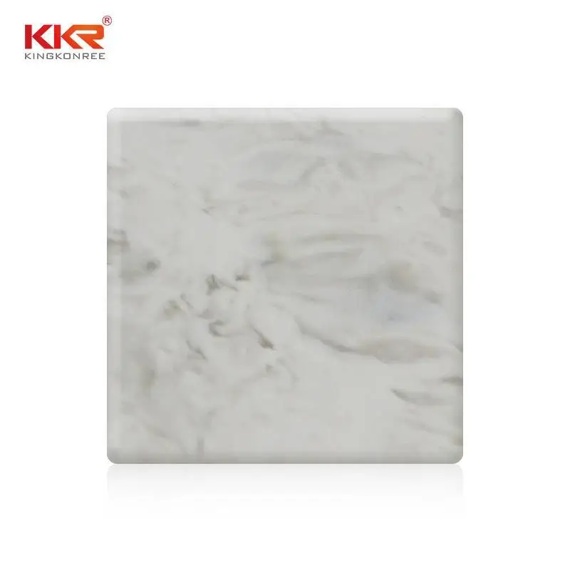 Fogli di superficie solida in marmo artificiale con motivo a trama KKR-M8803 1