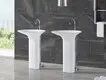 KingKonree pan shape floor standing basin customized for bathroom 2