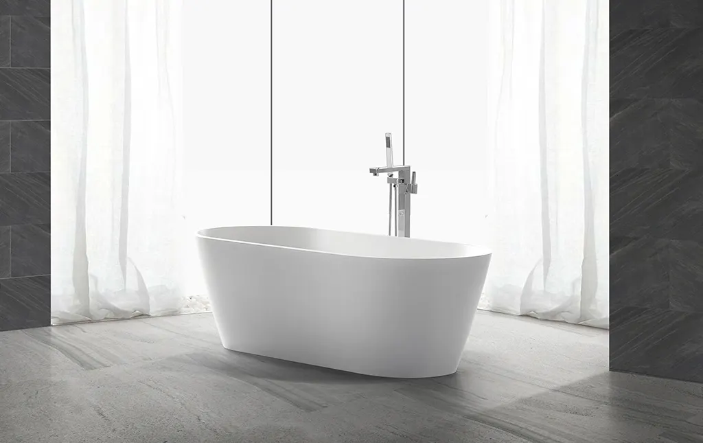 KingKonree resin stone bathtub custom for bathroom 2