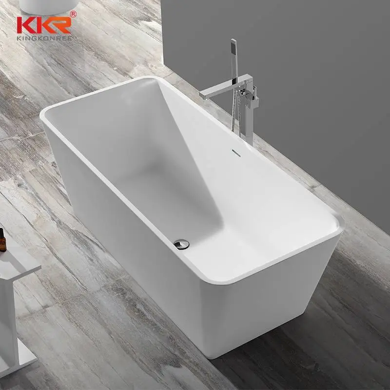Around 150cm Length High-end Solid Surface Acrylic Marble Bathtub KKR-B042 1