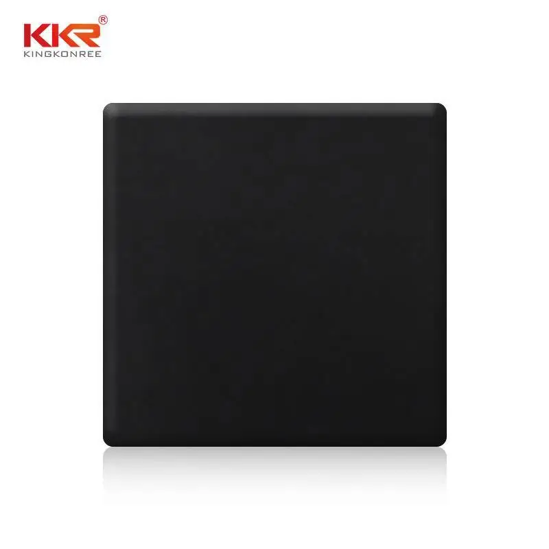 Nocturne Color Pure Black Modified Acrylic Solid Surface Sheets KKR-M1718 1