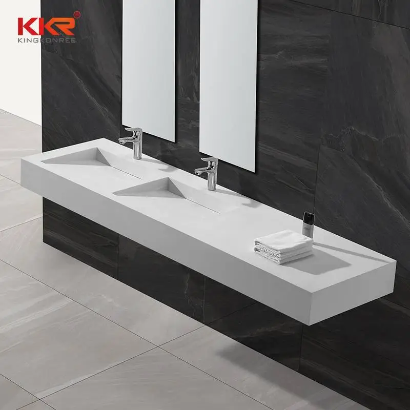 Meters Long Design Solid Surface Wall Hung Basin KKR-1334 1