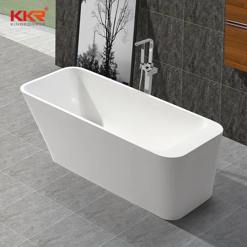 Acrylic Solid Surface Artificial Stone Bathroom Bathtub KKR-B046 1