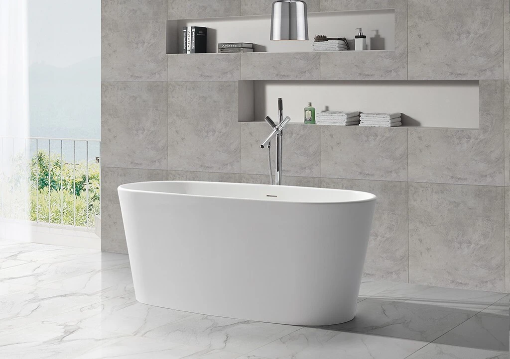 KingKonree high-end stand alone bathtubs for sale at discount for family decoration 2