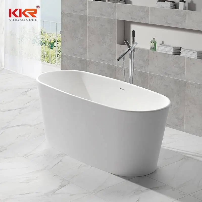 Small Size Acrylic Resin Stone Solid Surface Short Bathtub KKR-B047 1
