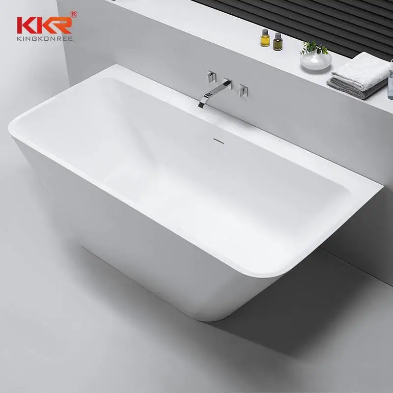 Against Wall Solid Surface Bathtub KKR-B053 1
