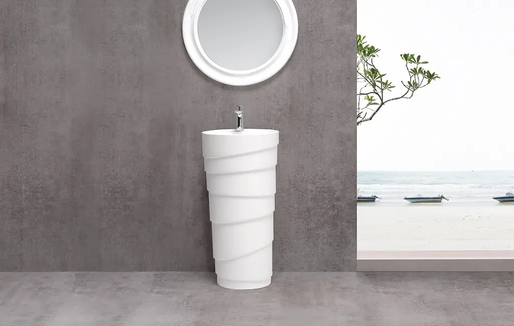 KingKonree durable floor standing basin customized for bathroom 2