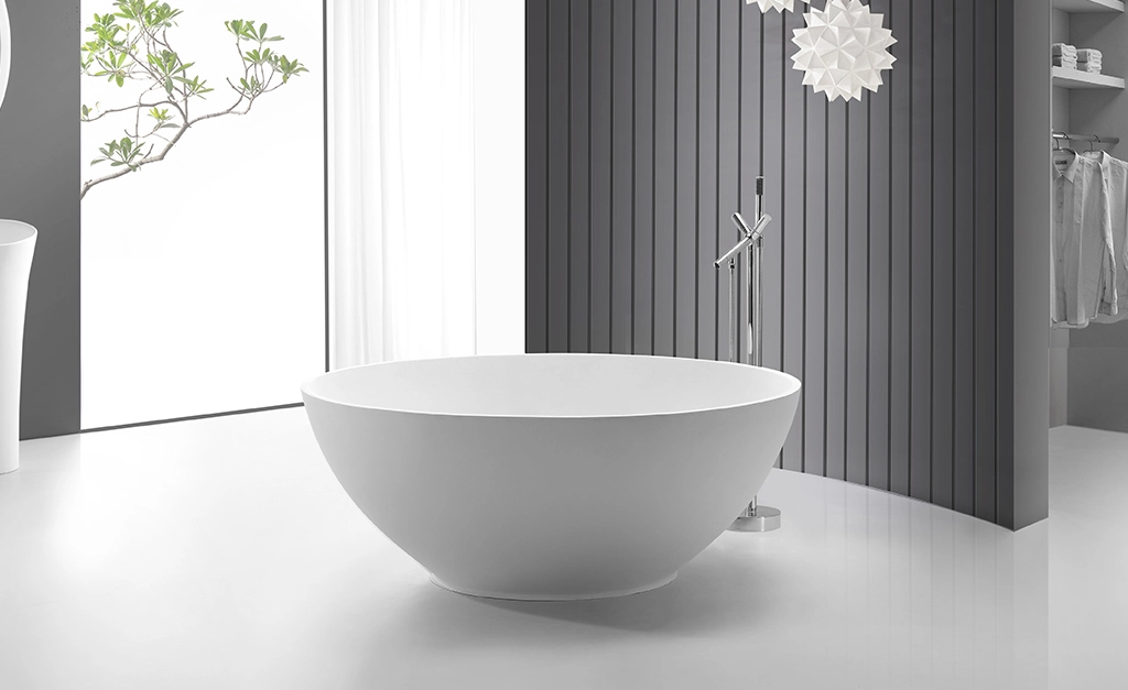 finish solid surface freestanding tubs custom for hotel 2