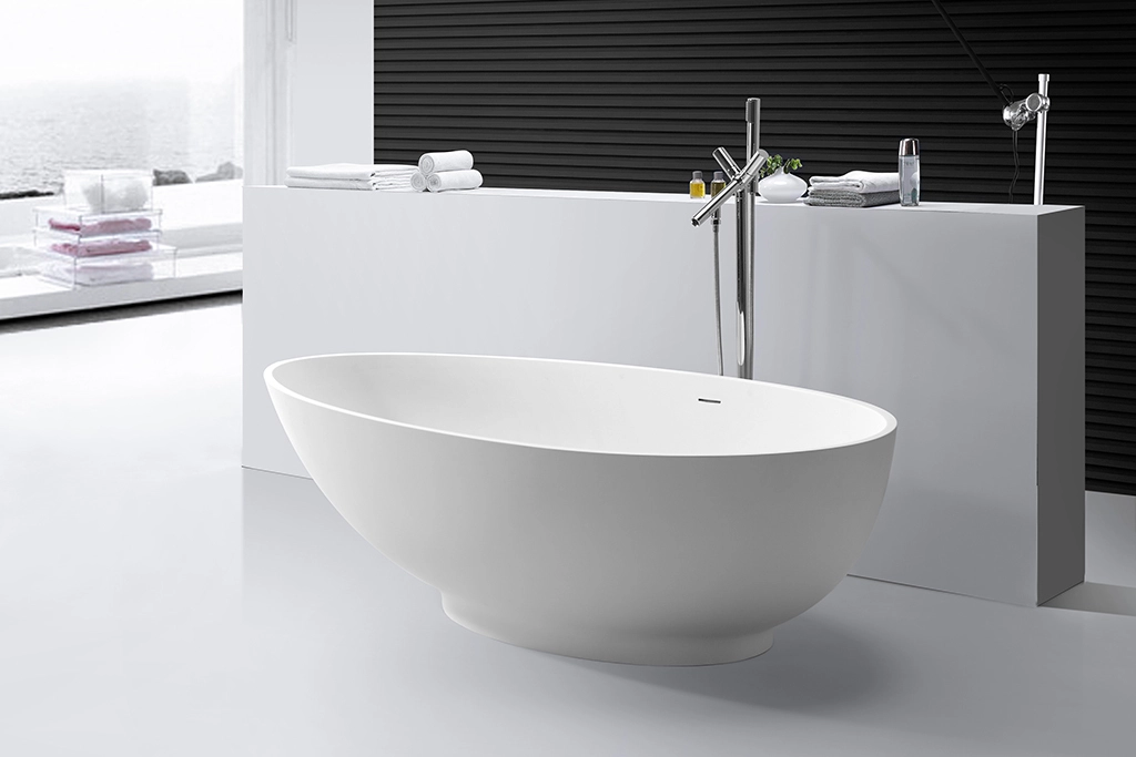 finish stone resin bathtub ODM for family decoration 2