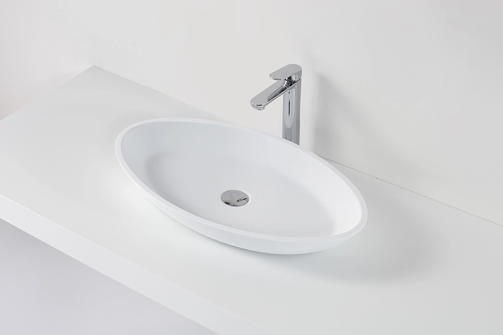 KingKonree marble small countertop basin customized for home 2