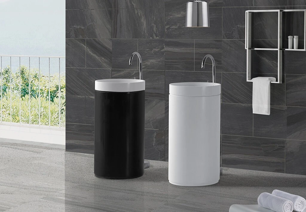 artificial pedestal wash basin customized for home 2