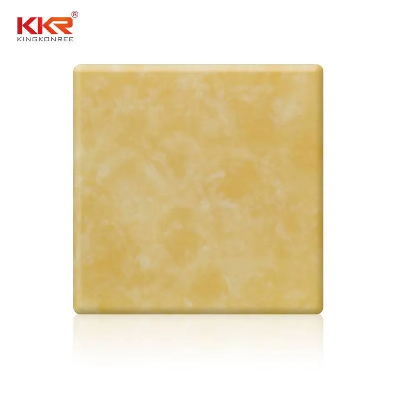 Yellow Translucent Acrylic Solid Surface Sheet KKR-A005 1