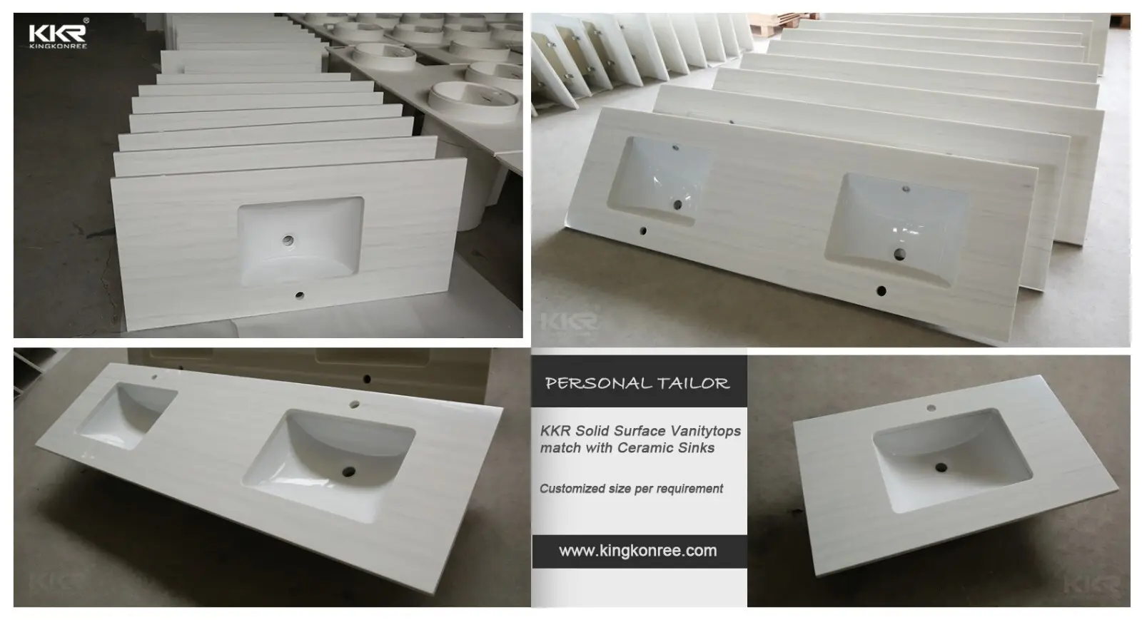 back splash acrylic countertops customized for hotel 2